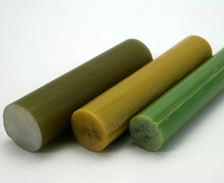 High quality mechanical strength of low water absorption, good processability yellow, green and white fiberglass bars, rods